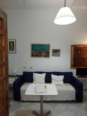 Zona de estar de Patio Sevillano Flores