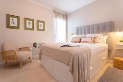 Cama o camas de una habitación en Genteel Home Villa El Brillante