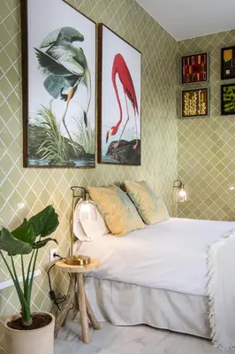 Cama o camas de una habitación en MonKeys Apartments Alameda House & Terrace