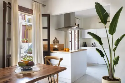 Una cocina o zona de cocina en MonKeys Apartments Alameda House & Terrace