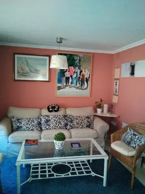 Zona de estar de Cozy and charming house in Sevilla