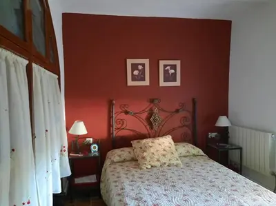 Cama o camas de una habitación en Vivienda Rural Añil
