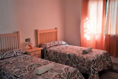 Cama o camas de una habitación en Piedra Redonda de Trassierra
