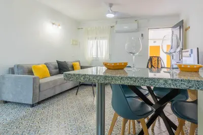 Zona de estar de Blue Gardenia Apartmento en Sevilla