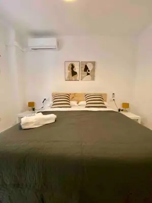Cama o camas de una habitación en 9773 Apartamento Corte