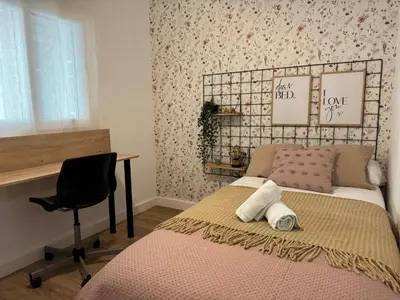 Cama o camas de una habitación en Apartamento El Patio de Doña Engracia