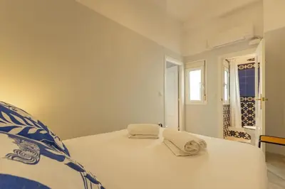 Cama o camas de una habitación en Pasaje Mallol Penthouse by Valcambre