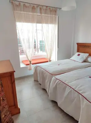 Cama o camas de una habitación en DAZA Rural con Piscina Salada