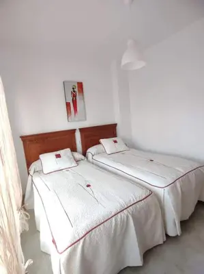 Cama o camas de una habitación en DAZA Rural con Piscina Salada