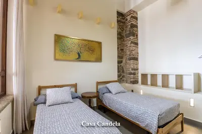 Cama o camas de una habitación en Apartamentos Candela Alora