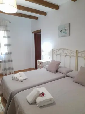 Cama o camas de una habitación en La Sombra