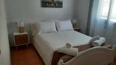 Cama o camas de una habitación en Spacious Villa with Pool in Pruna, 140 m²