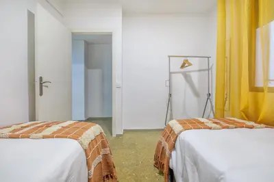 Cama o camas de una habitación en Apartamento Violeta & Centro