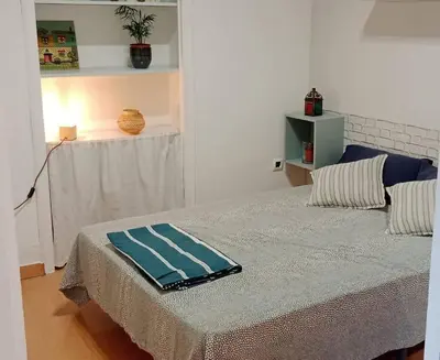 Cama o camas de una habitación en Hosfty Centro - Mirador San Marcos 1,1