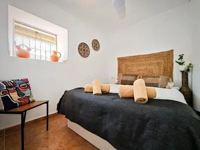 Cama o camas de una habitación en Casa rural El Nido