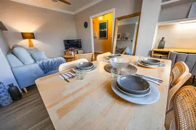 Zona de estar de Apartamento tranquilo 