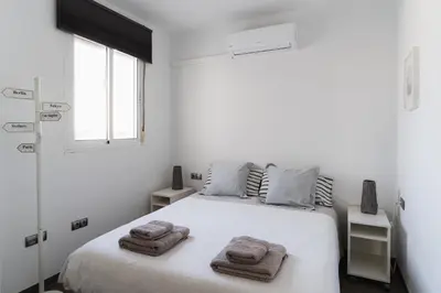 Cama o camas de una habitación en Veoapartment Sol Terraza