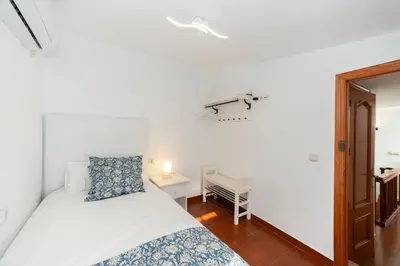 Cama o camas de una habitación en Casa de la Albolafia