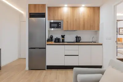 Una cocina o zona de cocina en Apto Ramirez de Arellano
