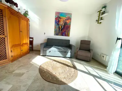 Zona de estar de Geysotur Balcón del Puente Romano con Parking Gratis