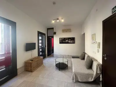 Una televisión o centro de entretenimiento en Center Sevilla Confort 8