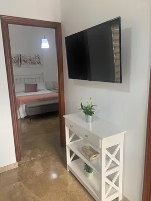 Una televisión o centro de entretenimiento en Apartamento Cerezo