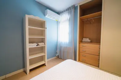 Cama o camas de una habitación en Precioso chalet con piscina y pista de padel