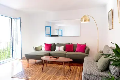 Zona de estar de Tourist House Vidrio