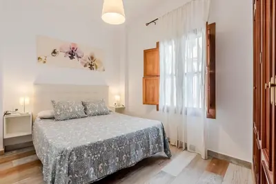 Cama o camas de una habitación en Moderno y Céntrico Apartamento