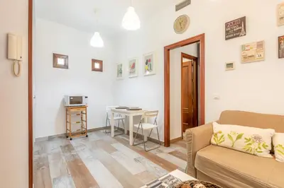 Zona de estar de Moderno y Céntrico Apartamento