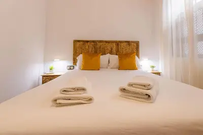 Cama o camas de una habitación en Un Rincón Cordobés