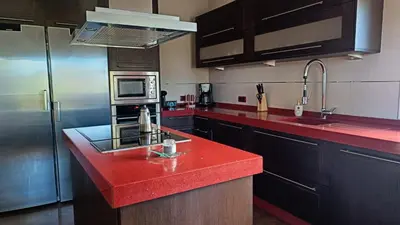 Una cocina o zona de cocina en Vivienda Rural Paraje El Sotillo