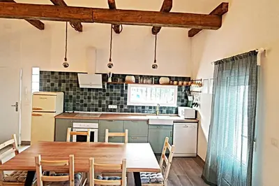 Una cocina o zona de cocina en Villa rural el Valle de Aron