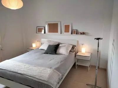 Cama o camas de una habitación en El Molino Alto de Álora Caminito del Rey