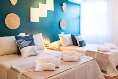 Cama o camas de una habitación en Villa Al-Andalus
