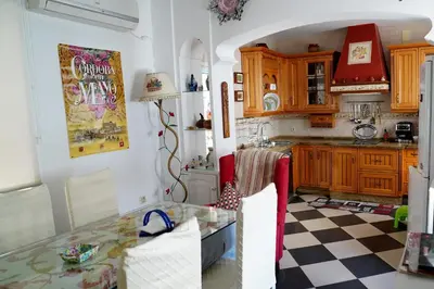 Una cocina o zona de cocina en Casa Patio Santa Marta