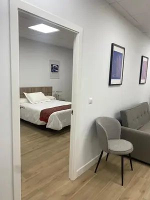 Cama o camas de una habitación en Apartamento el Pasaje