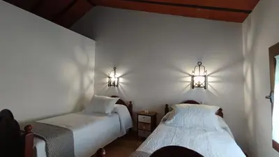Cama o camas de una habitación en Cortijo Casablanca