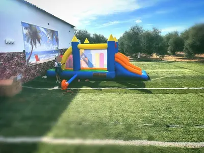 Zona de juegos infantil en La Casa del Flamenco