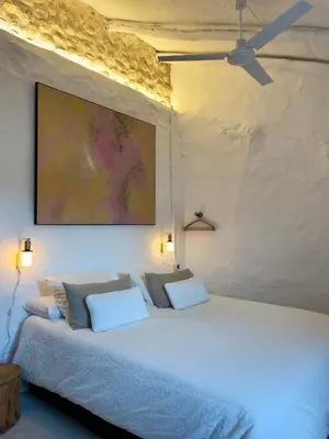 Cama o camas de una habitación en Casa Tohca Setenil