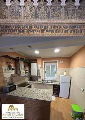 Una cocina o zona de cocina en Vivienda Puente Romano