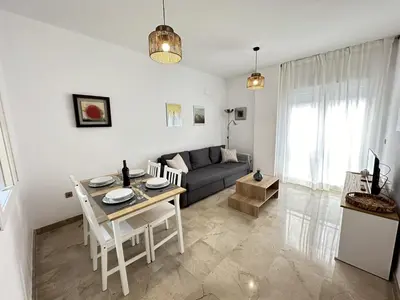Zona de estar de Buhaira Suite Sevilla