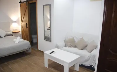 Cama o camas de una habitación en El Rincón de la Miel
