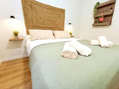 Cama o camas de una habitación en El jardín de Antequera