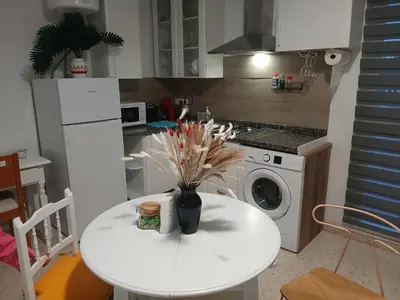 Una cocina o zona de cocina en Apartamentos de la mansión