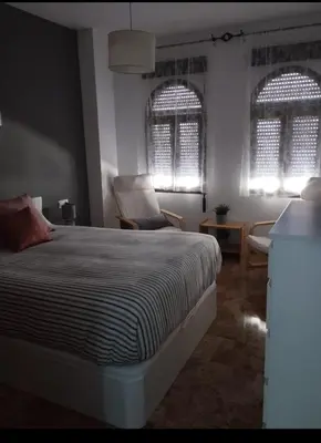 Cama o camas de una habitación en Entre puentes