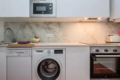 Una cocina o zona de cocina en M. Auxiliadora Tranquilo y acogedor