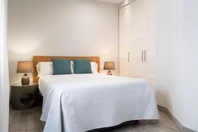 Cama o camas de una habitación en Alohamundi Céspedes