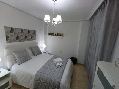 Cama o camas de una habitación en Gonzalo de Bilbao
