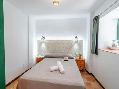 Cama o camas de una habitación en Farmhouse in Andalusia near Tiñosa Peak